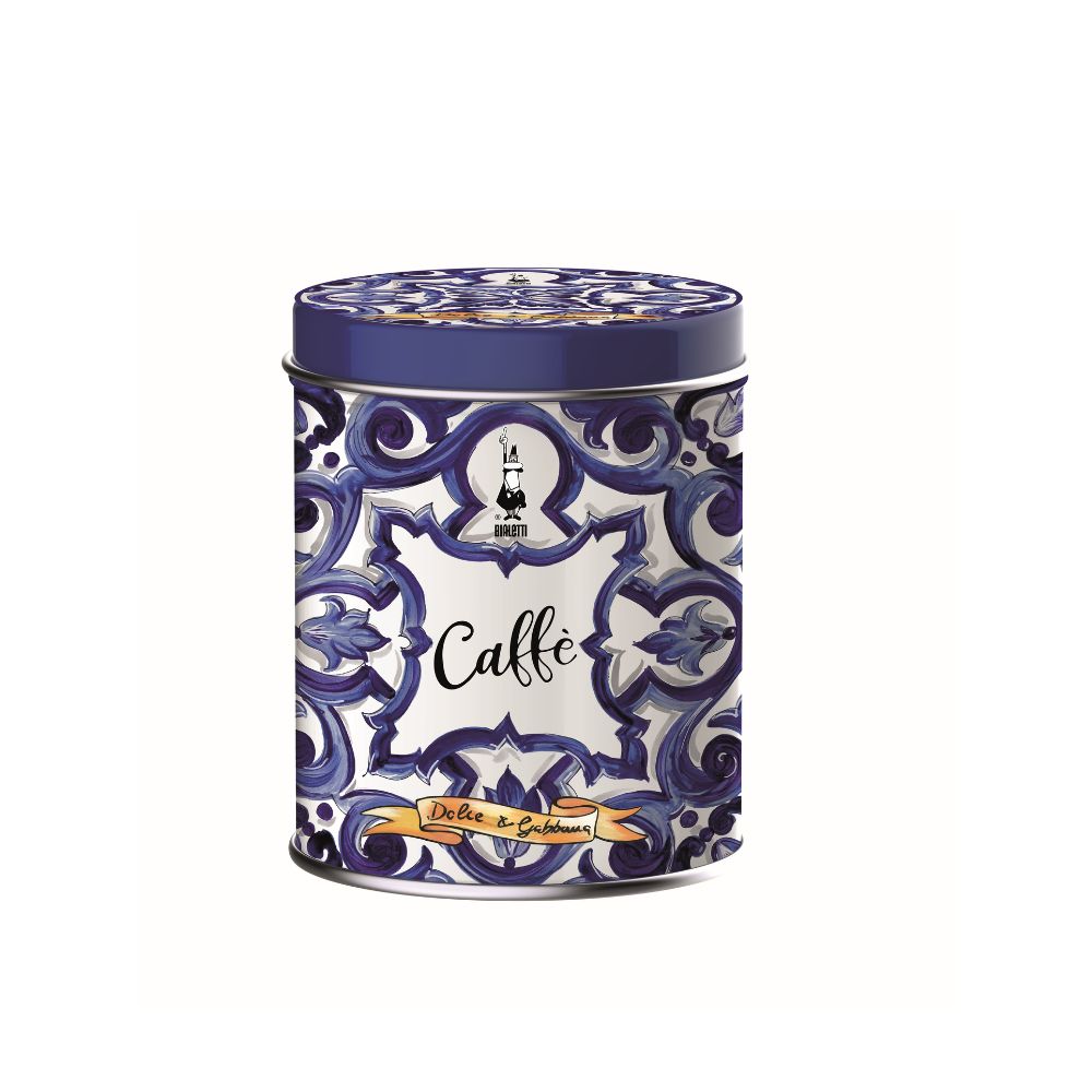 Bialetti Dolce&Gabbana Blu Mediterraneo Perfetto Moka Autentico Coffee + Tin