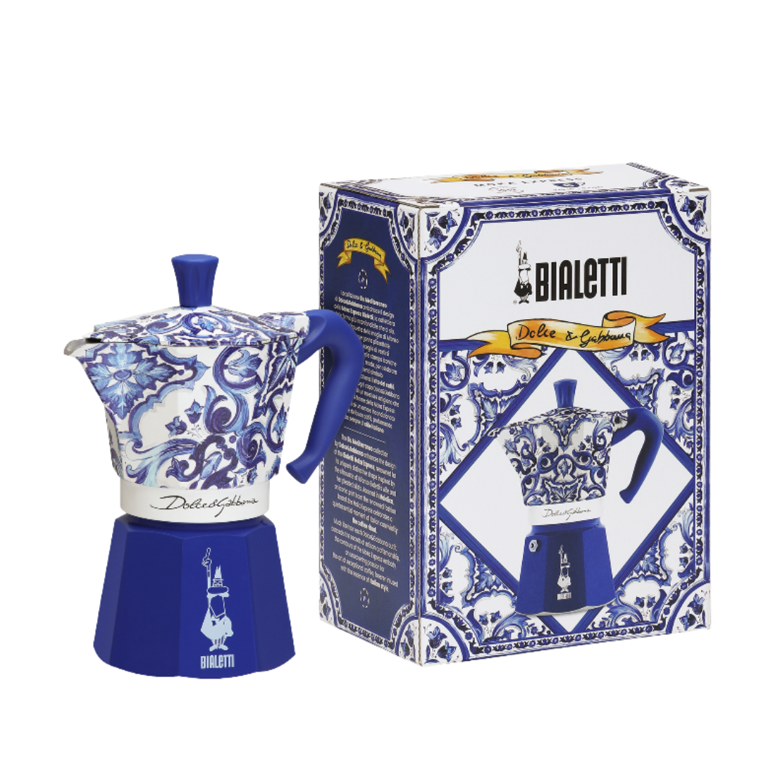 Bialetti Dolce&Gabbana Blu Mediterraneo Moka Express 6 Cup