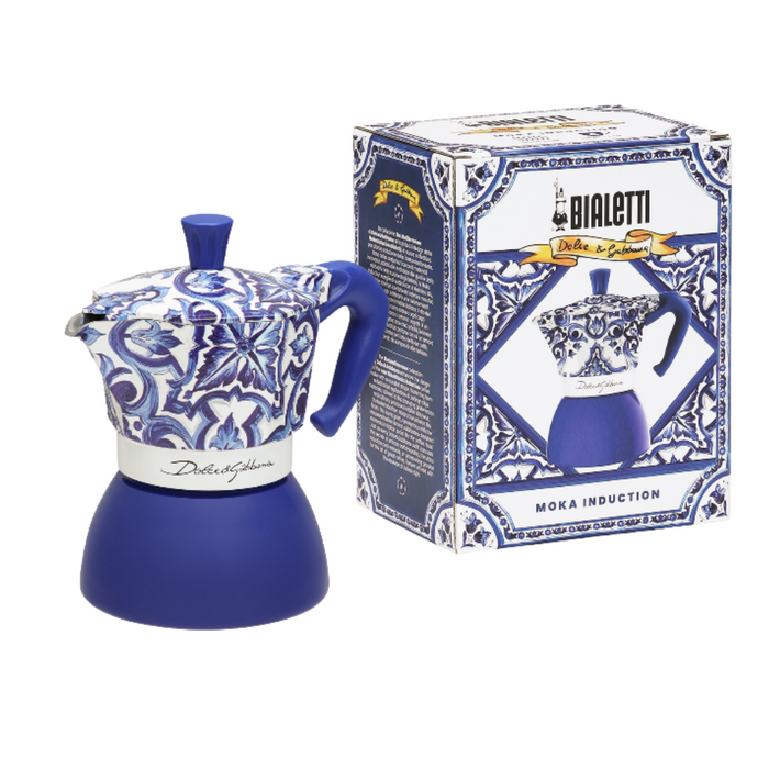 Bialetti Dolce&Gabbana Blu Mediterraneo Moka Induction 4 Cup