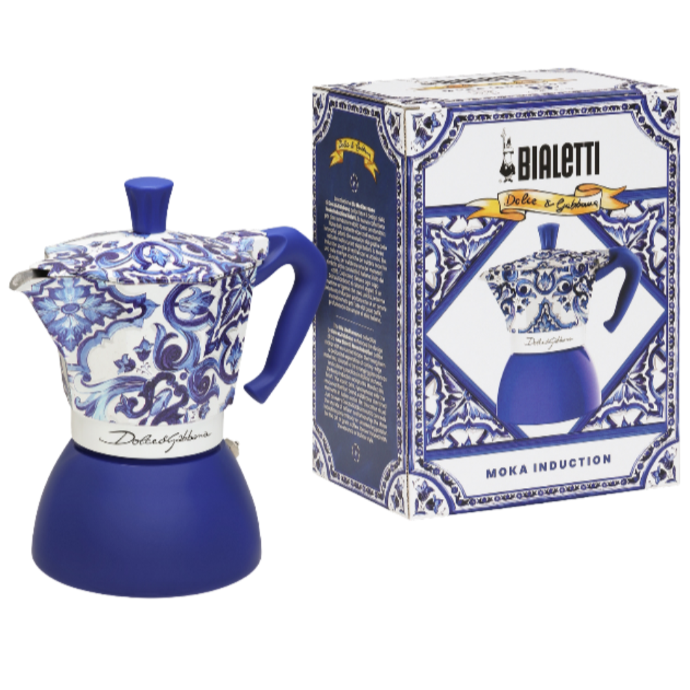 Bialetti Dolce&Gabbana Blu Mediterraneo Moka Induction 6 Cup